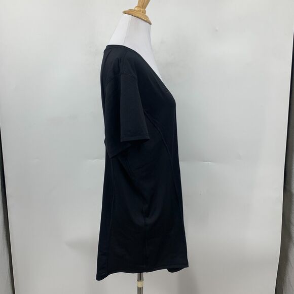 Copper Fit Thermal Shirt Womens XXL Black V Neck Live Limitless Short Sleeve - Picture 5 of 12